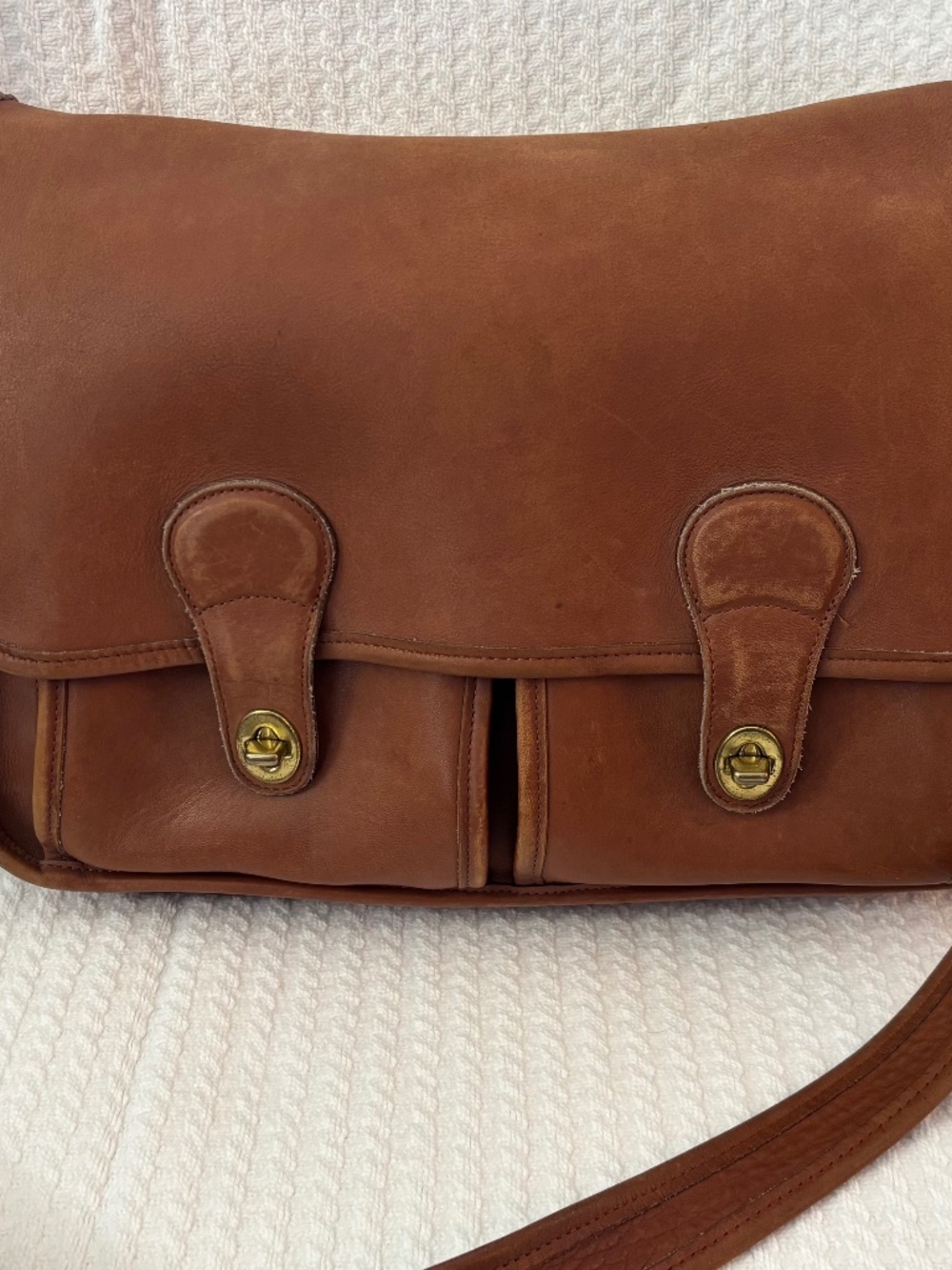 Vintage Coach Field Bag- Brown Leather- 5281- 1995 [Number J5C-5281]